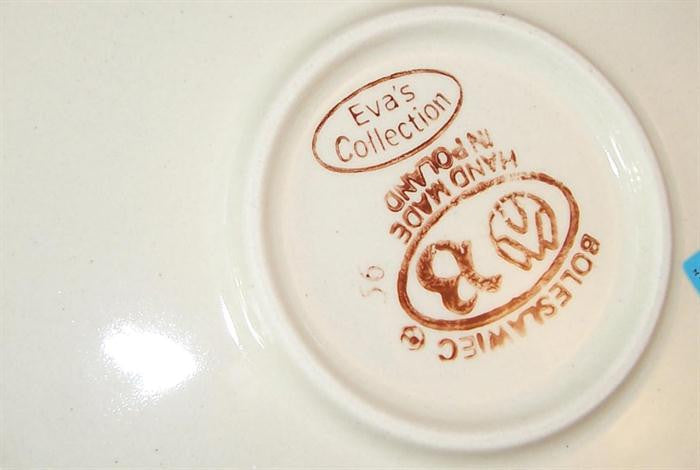 Boleslawiec Polish Pottery UNIKAT Baker Bean Pot "Maple Leaf"