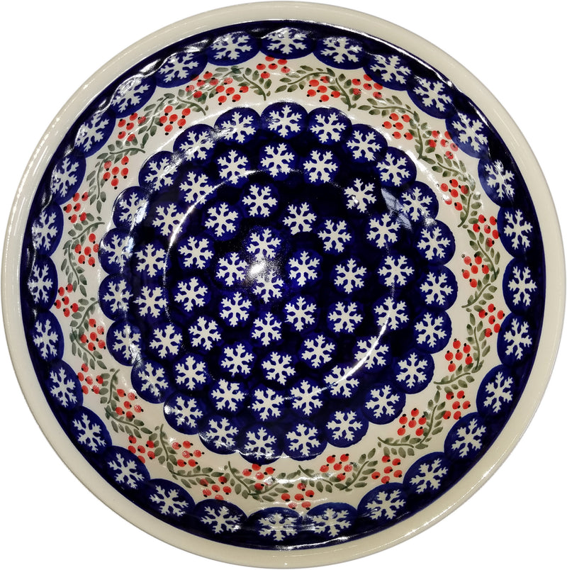 Boleslawiec Polish Pottery UNIKAT Large Serving or Mixing Bowl "Red Berries"