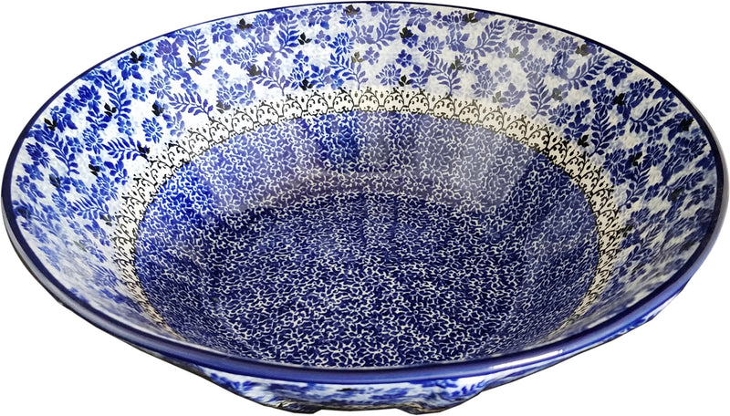 Boleslawiec Polish Pottery Large Serving Bowl CA 1976