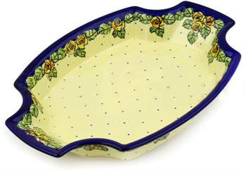 Polish Pottery Large Fancy PlatterDU83