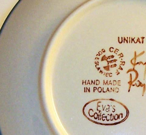 Boleslawiec Polish Pottery UNIKAT 7.5" Breakfast or Dessert Plate "Wild Field"