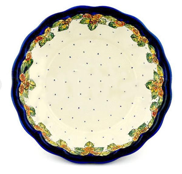Boleslawiec Polish Pottery UNIKAT Medium Scalloped Serving Bowl