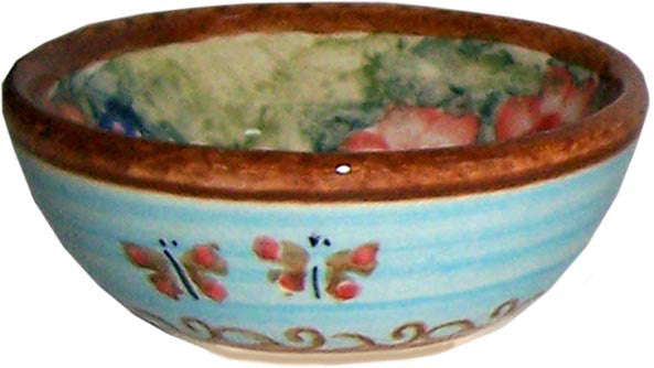 Boleslawiec Polish Pottery UNIKAT Mini Bowl "Blue Sky Meadow"