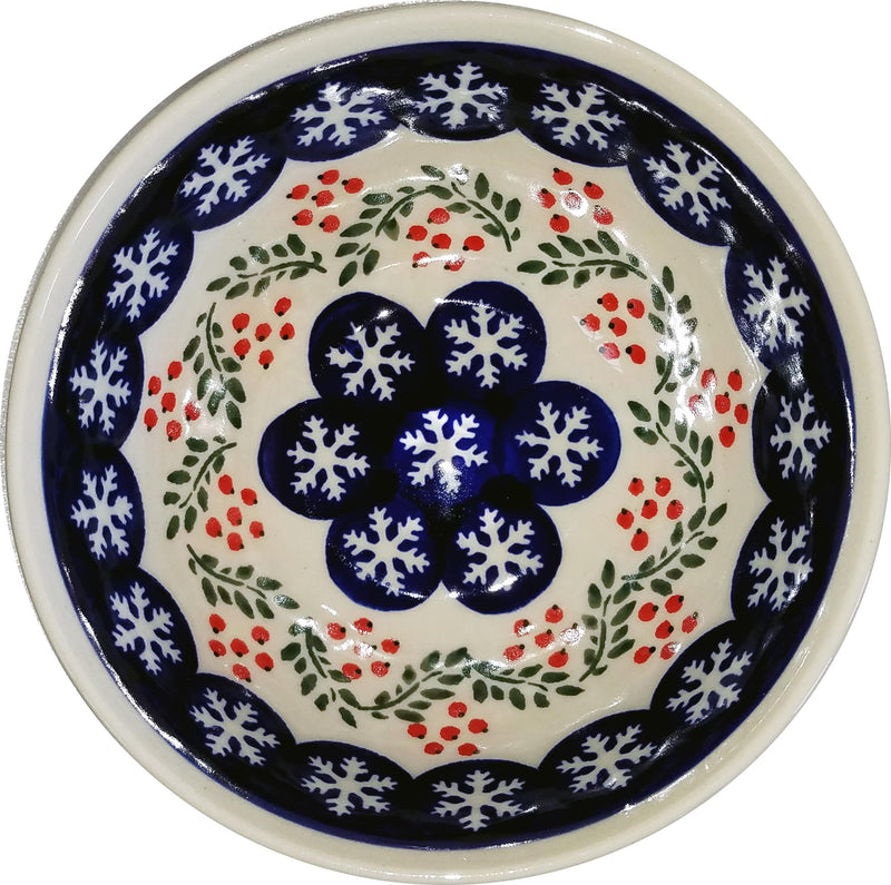 Boleslawiec Polish Pottery Cereal or Chili Serving Bowl "Red Berries"