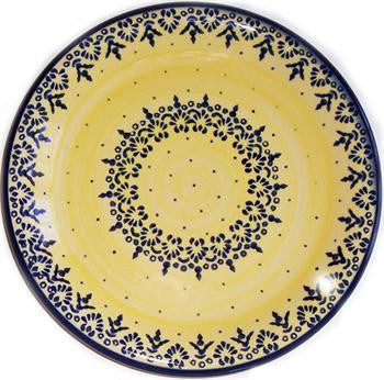 Polish Pottery Dinner PlateLace