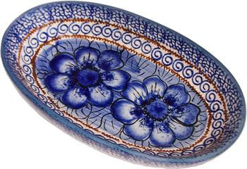 Small Oval Baking DishBlue Garden