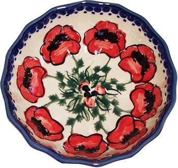 Ice Cream Scalloped BowlPoppy Field