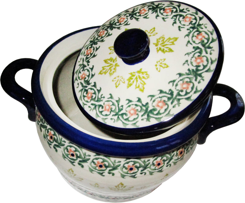 Boleslawiec Polish Pottery UNIKAT Baker Bean Pot Tureen "Vermont"