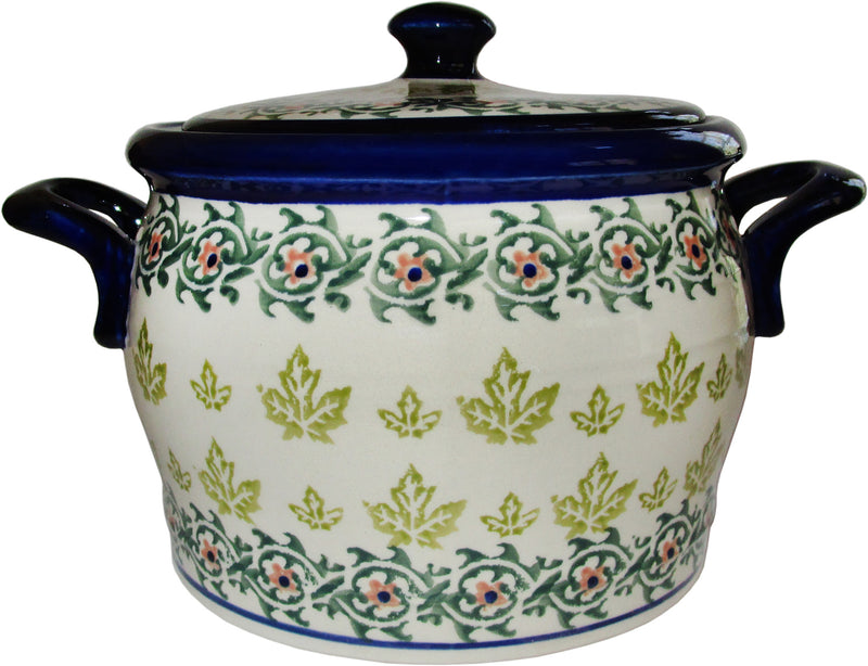 Boleslawiec Polish Pottery UNIKAT Baker Bean Pot Tureen "Vermont"