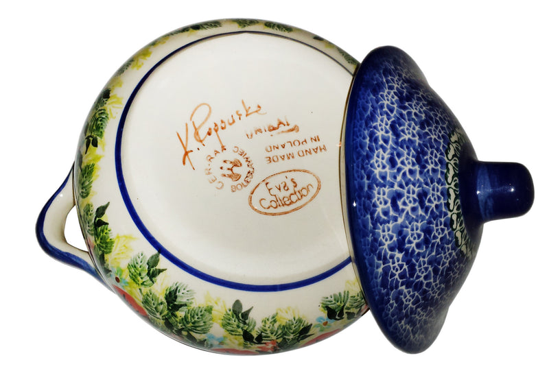 Boleslawiec Polish Pottery Stoneware UNIKAT Container or Baker "Summer Day"