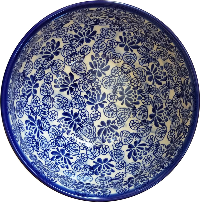 Boleslawiec Polish Pottery Mixing or Serving Bowl Unikat "Madeline" by Eva&