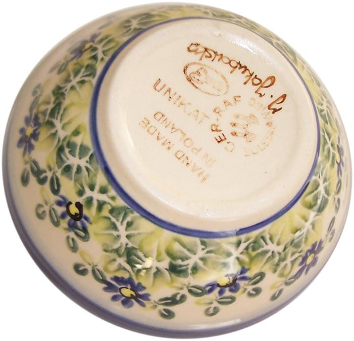 Boleslawiec Polish Pottery UNIKAT Ice Cream or Condiment Bowl "Serenity"