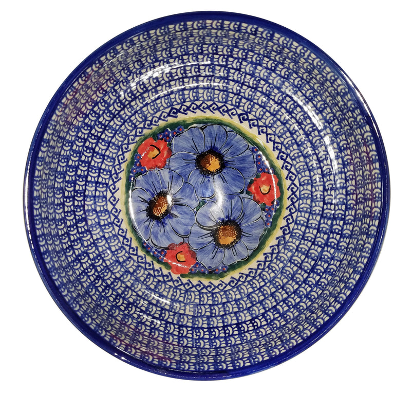 Boleslawiec Polish Pottery Unikat Large Mixing or Serving Bowl "Isabelle""