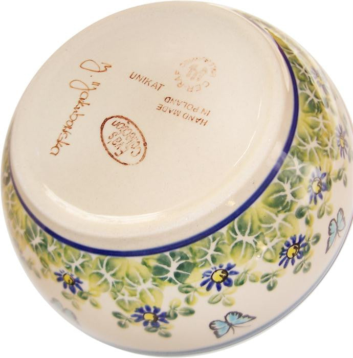 Boleslawiec Polish Pottery UNIKAT Cereal or Chili Serving Bowl "Serenity"