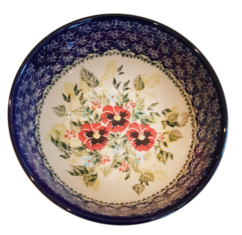 Boleslawiec Polish Pottery UNIKAT Cereal bowl Chili Bowl "Summer Day"