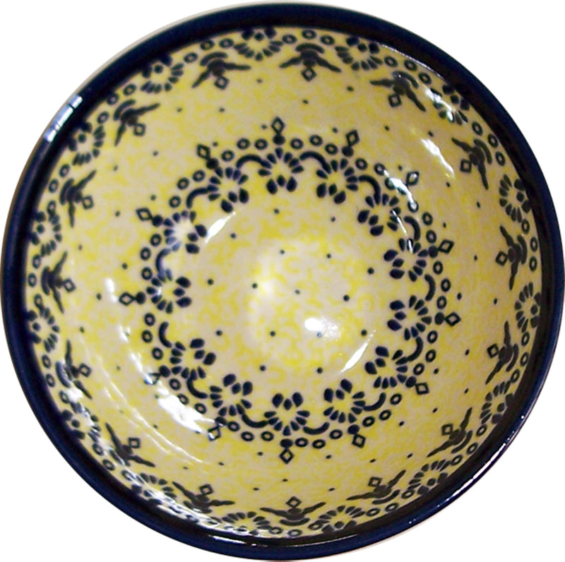 Boleslawiec Polish Pottery UNIKAT UNIKAT Cereal or Chilli Bowl "Lace"