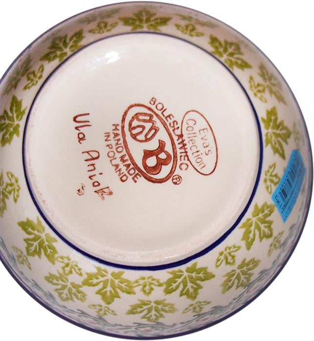 Boleslawiec Polish Pottery UNIKAT Cereal or Chili Serving Bowl "Vermont"