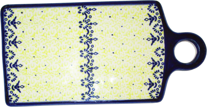 Boleslawiec Polish Pottery UNIKAT Cutting Board or Trivet "Lace"