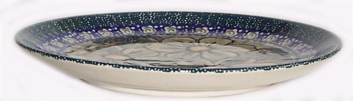 Boleslawiec Polish Pottery UNIKAT 7.5" Breakfast, Dessert or Salad Plate "Green Garden"