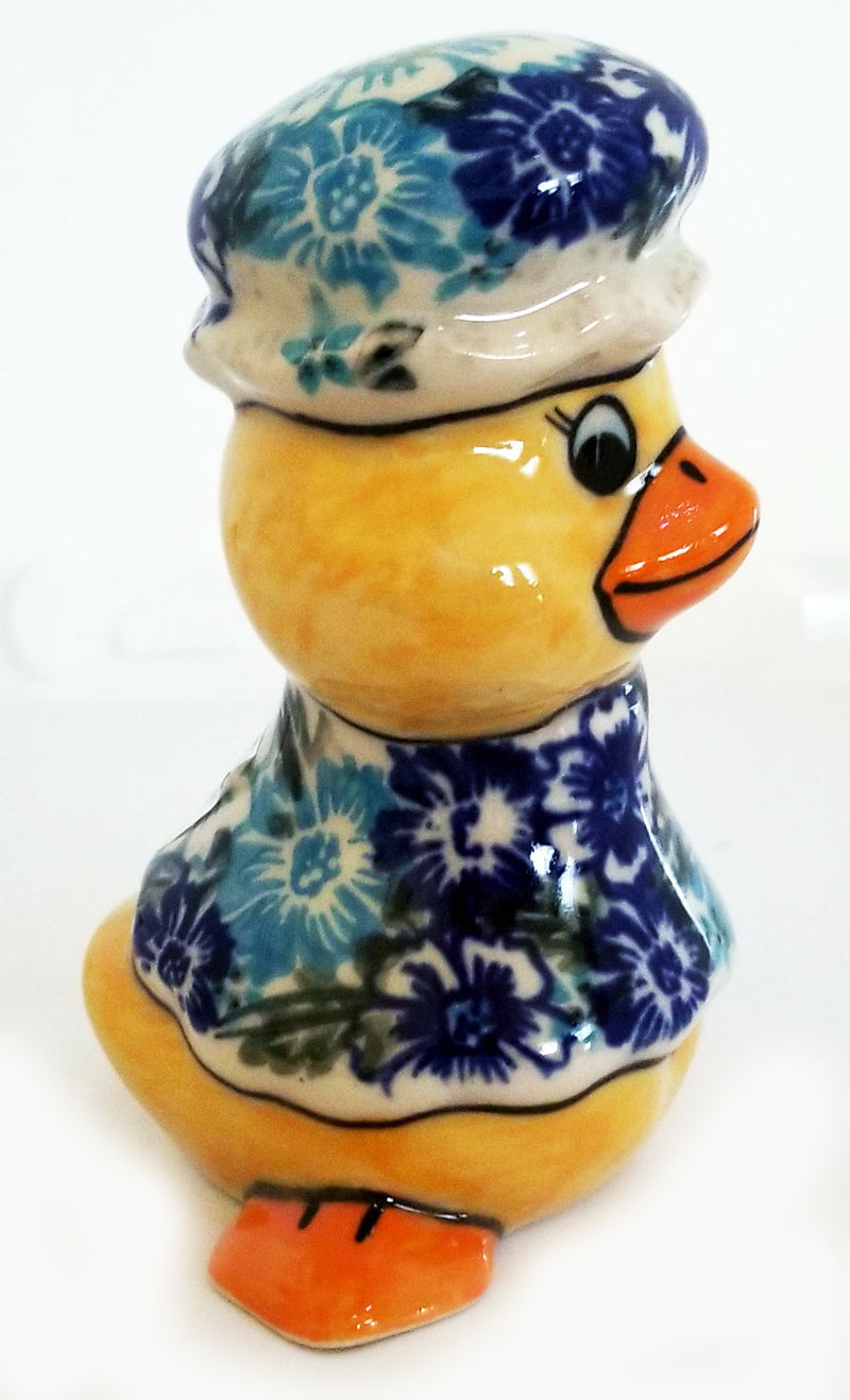 Boleslawiec Polish Pottery UNIKAT Easter Duck Decoration 2 "April"