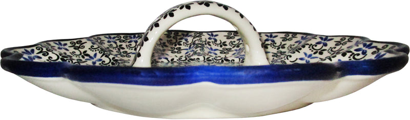 Boleslawiec Polish Pottery UNIKAT Egg Plate "Martina"