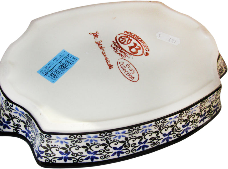 Boleslawiec Polish Pottery UNIKAT Fancy Serving Platter "Martina"