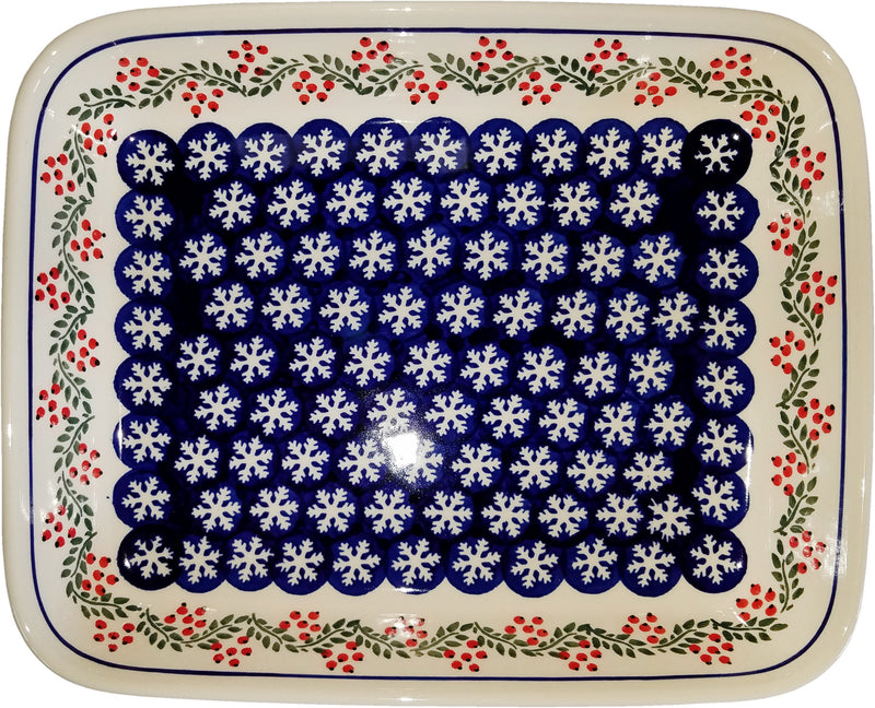 Boleslawiec Polish Pottery Lasagna Baker "Red Berries"