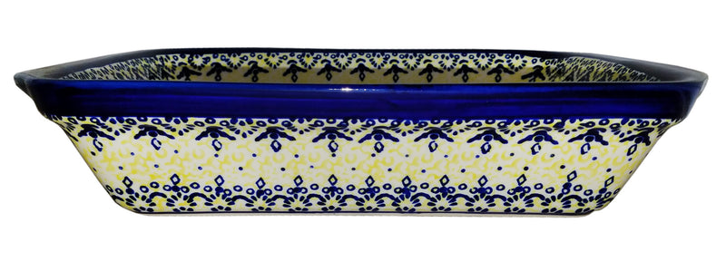 Boleslawiec Polish Pottery UNIKAT Lasagna Baker "Lace"
