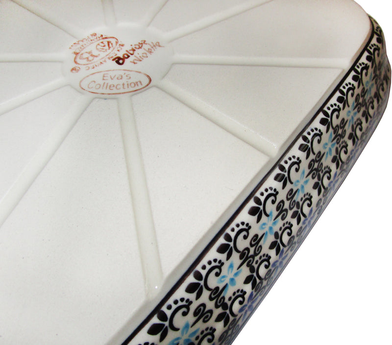 Boleslawiec Polish Pottery UNIKAT Small Lasagna Rectangular Baker "Martina"