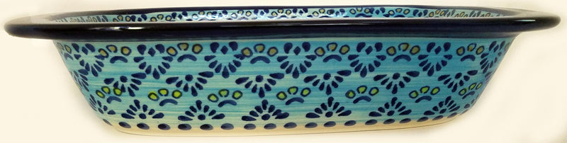 Boleslawiec Polish Pottery UNIKAT Medium Rectangular Baker "Veronica"