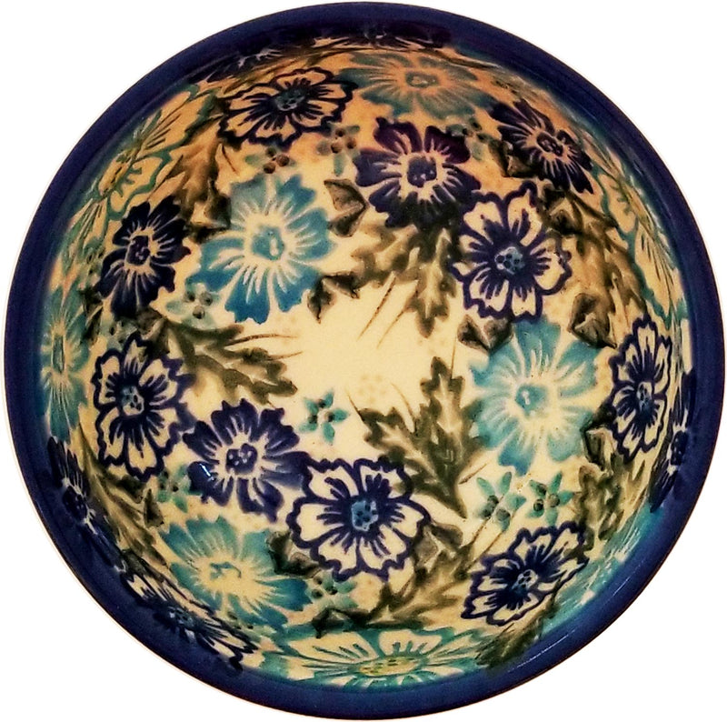 Boleslawiec Polish Pottery UNIKAT 4" Small Bowl "April"