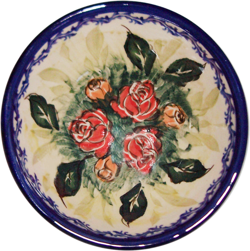 Boleslawiec Polish Pottery UNIKAT Mini Bowl "Rose Garden"