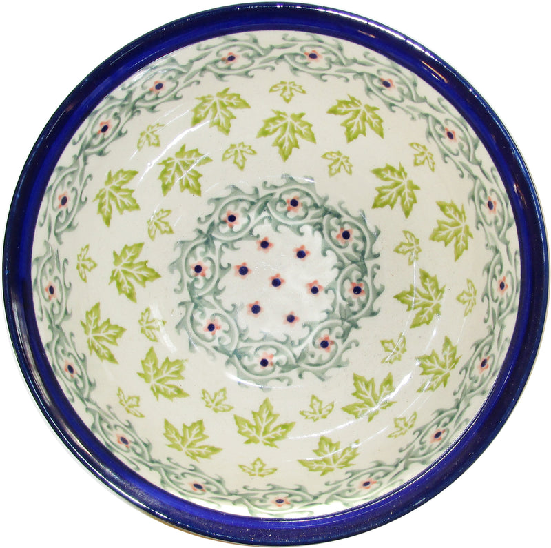 Boleslawiec Polish Pottery UNIKAT Pasta, Soup or Serving Bowl "Vermont"