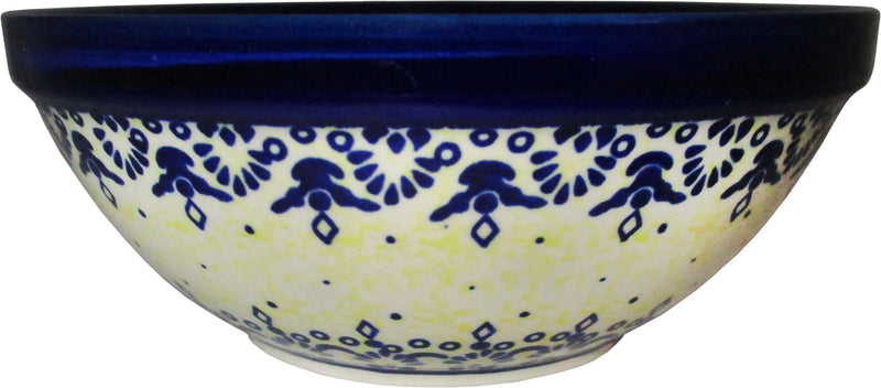 Boleslawiec Polish Pottery UNIKAT Pasta, Soup, Serving or Mixing Bowl "Lace"