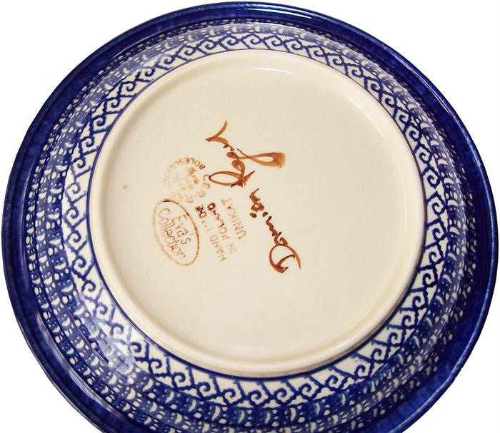 Boleslawiec Polish Pottery UNIKAT Soup or Pasta Plate "Isabelle"