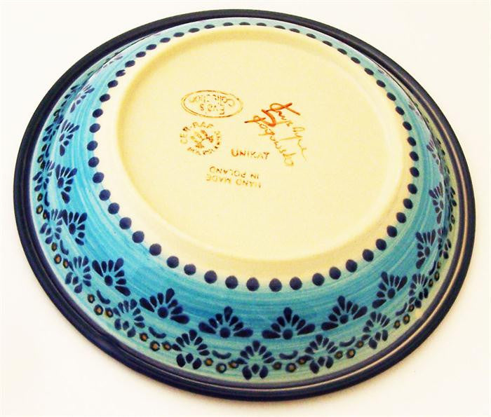 Boleslawiec Polish Pottery UNIKAT Soup or Pasta Plate "Veronica"