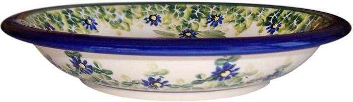 Boleslawiec Polish Pottery UNIKAT Soup or Pasta Plate "Serenity"