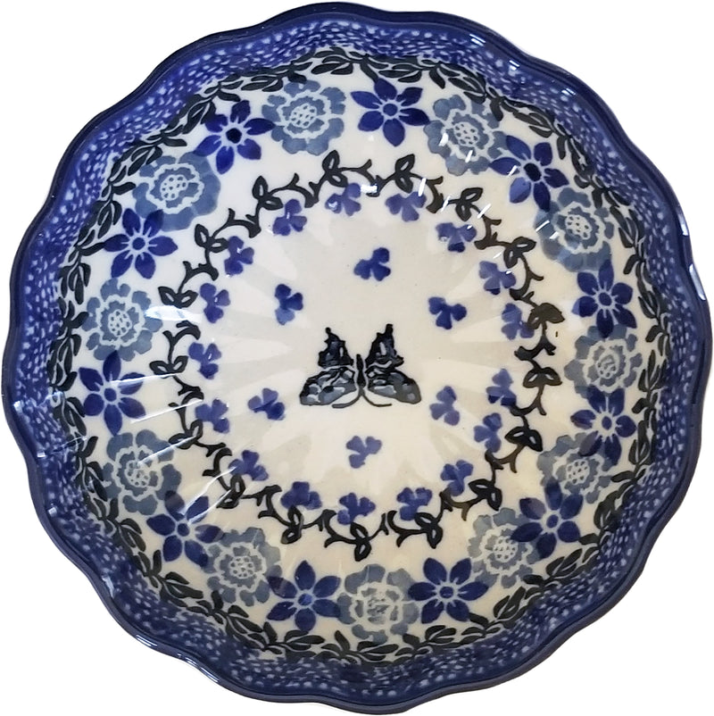 Boleslawiec Polish Pottery UNIKAT Scalloped Bowl CA 1941