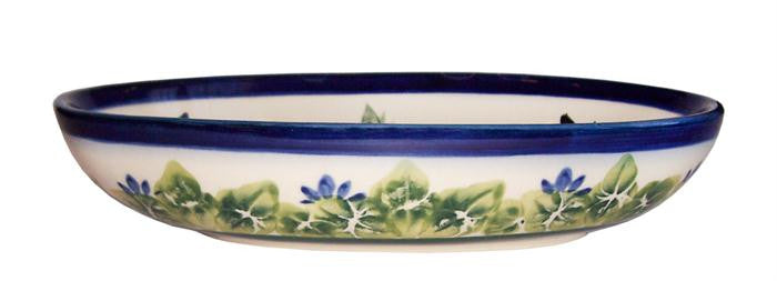 Boleslawiec Polish Pottery UNIKAT Small Oval Baking Dish "Serenity"