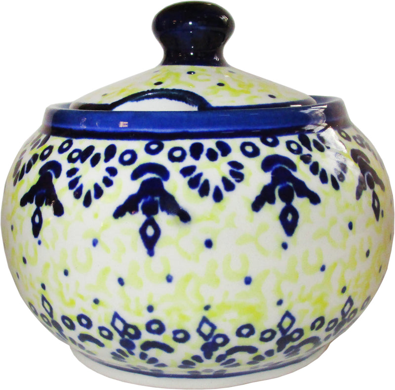 Boleslawiec Polish Pottery UNIKAT Sugar Bowl "Lace"