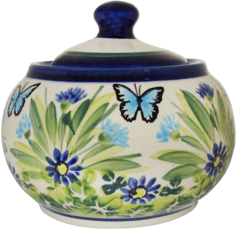 Boleslawiec Polish Pottery UNIKAT Sugar Bowl "Serenity"