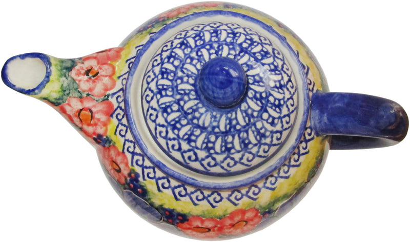Boleslawiec Polish Pottery UNIKAT Teapot Coffee Pot "Isabelle"