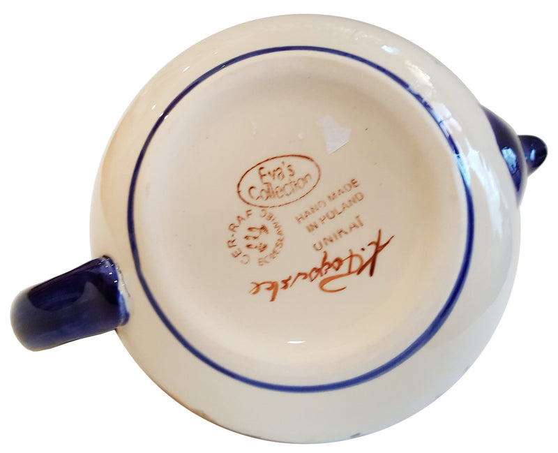 Boleslawiec Stoneware Polish Pottery UNIKAT Teapot Coffee Pot "Summer Day"