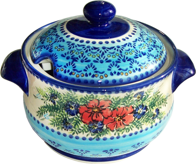 Boleslawiec Polish Pottery Stoneware UNIKAT Soup Tureen or Baker "Veronica"