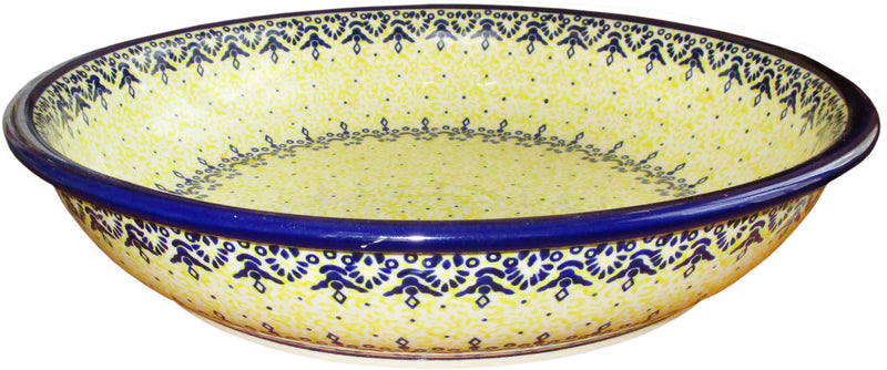 Boleslawiec Polish Pottery UNIKAT Extra Large Serving Bowl "Lace"