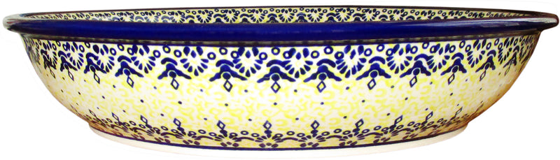 Boleslawiec Polish Pottery UNIKAT Extra Large Serving Bowl "Lace"