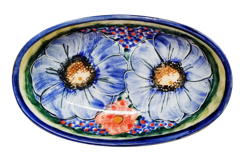 Boleslawiec Polish Pottery UNIKAT XSmall Oval Baking Dish "Isabelle"