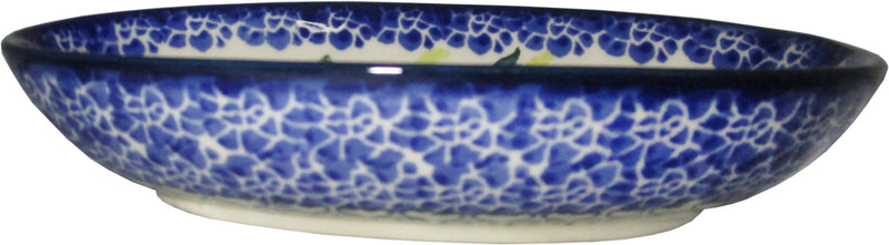 Boleslawiec Polish Pottery UNIKAT XSmall Oval Baking Dish "Summer Day"