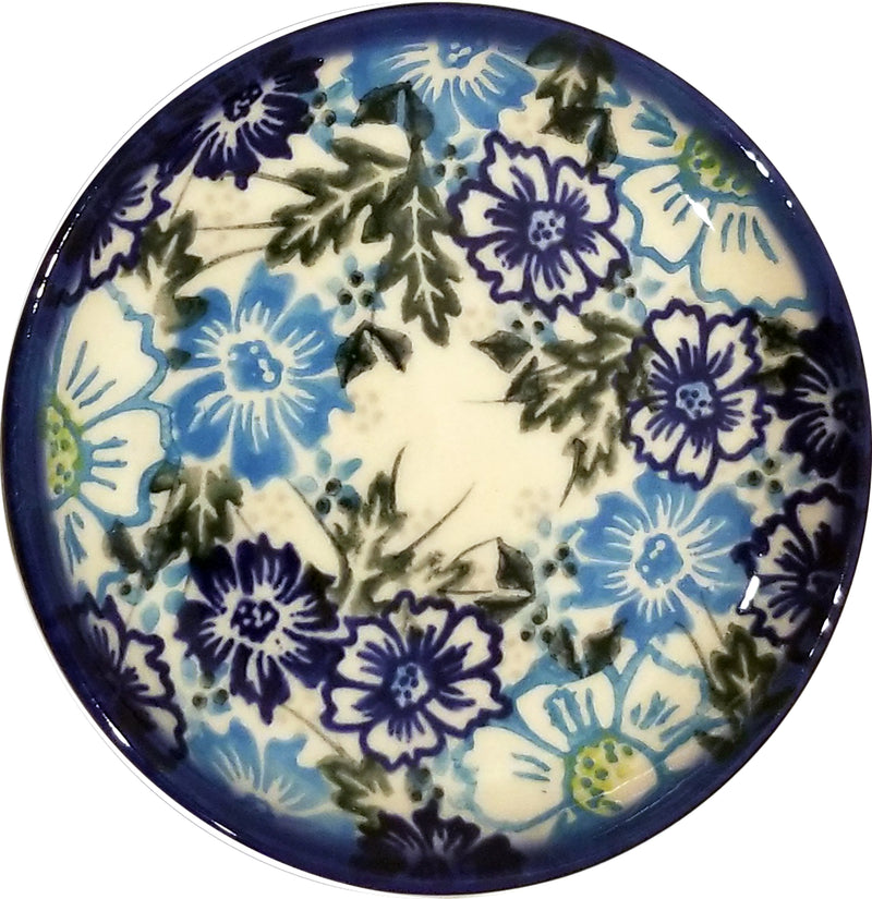 Boleslawiec Polish Pottery 4" Small Plate Unikat "April" by Eva&