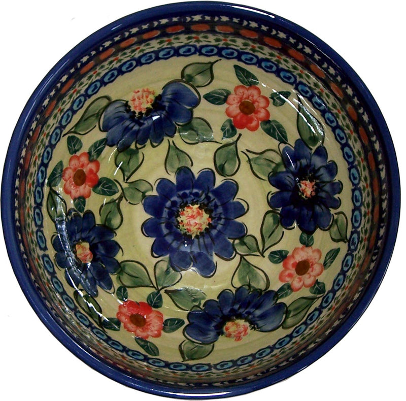 Boleslawiec Polish Pottery Unikat Large Mixing or Serving Bowl "Patricia"